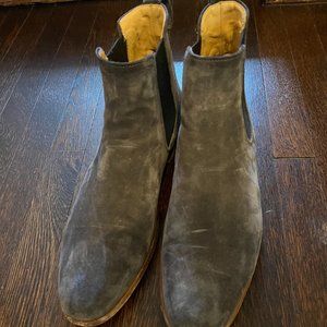 VINCE Grey Seude Men's Chelsea Boot